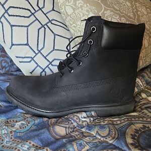 Timberland Black Leather Work Boots
